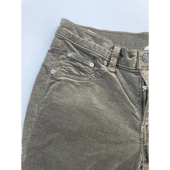 Rag & Bone Jeans Women 27x30 Brown Skinny Ankle Mid-Rise Sueded Stretch USA - Picture 8 of 16